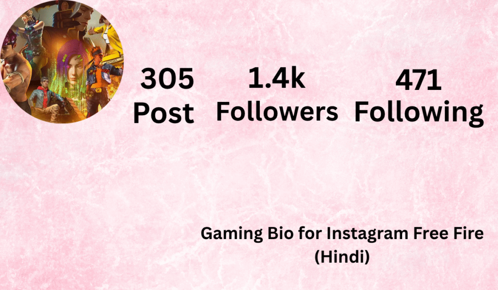 Gaming Bio for Instagram Free Fire (Hindi)