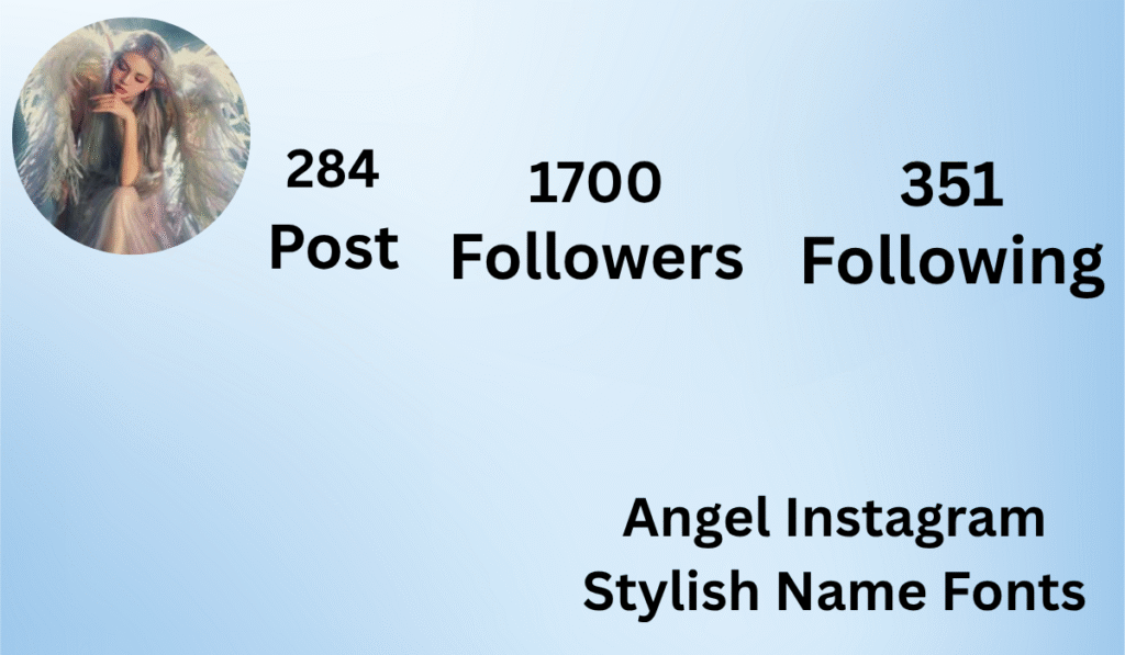 Angel Instagram Stylish Name Fonts