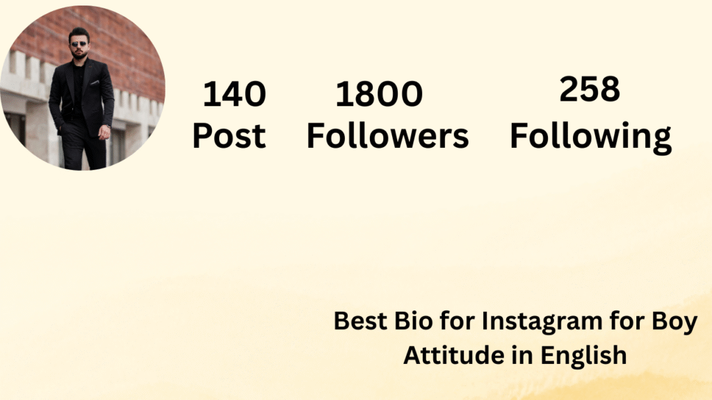 Best Bio for Instagram for Boy Attitude in English