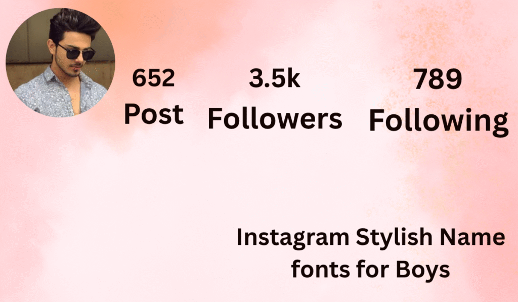 Instagram Stylish Name fonts for Boys