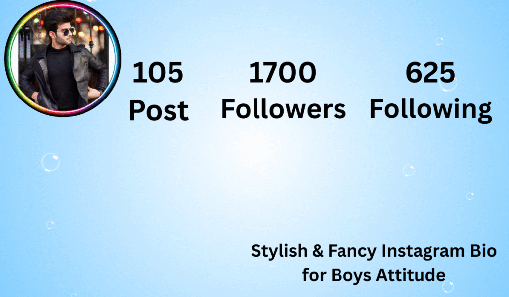 Stylish & Fancy Instagram Bio for Boys Attitude