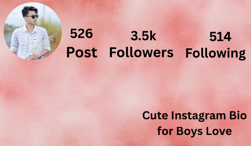 Cute Instagram Bio for Boys Love