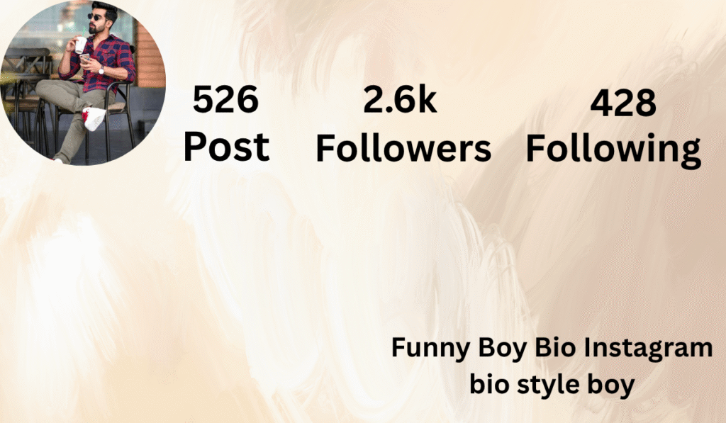 Funny Boy Bio Instagram bio style boy