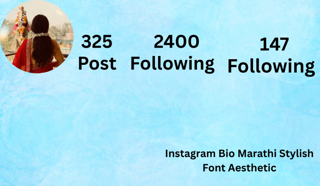 Instagram Bio Marathi Stylish Font Aesthetic