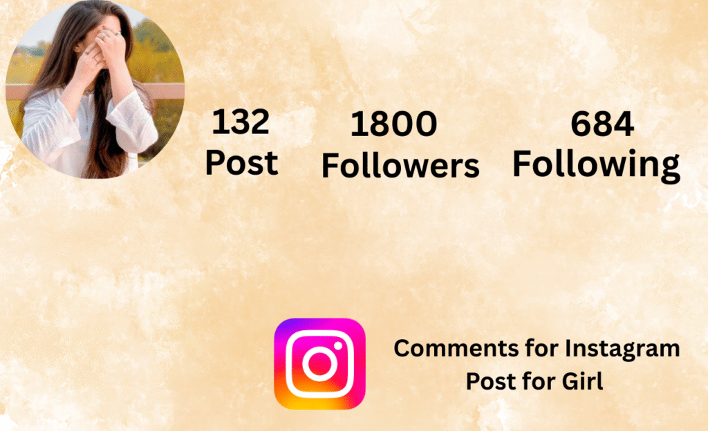 Comments for Instagram Post for Girl 