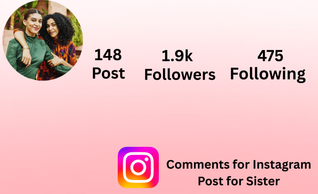 Comments for Instagram Post for Sister