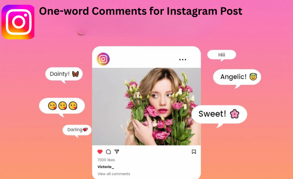 One-word Comments for Instagram Post 